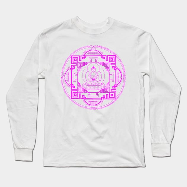 Meditating Buddha Long Sleeve T-Shirt by Nuletto